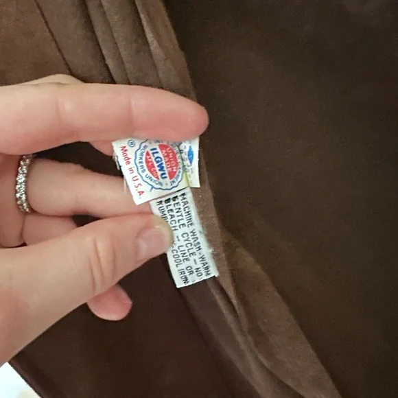 Vera Maxwell Vegan Suede Brown Trench Coat - Picture 7 of 7